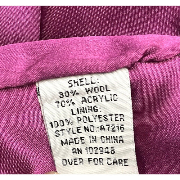 Anthropologie Tulle Coat Blue & Black Plaid SZ L Wool Blend Belted Jacket Lined - Picture 5 of 8